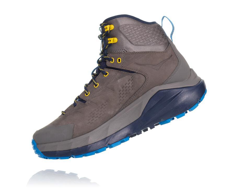 Botas De Montaña Hoka One One Hombre Grises/Azules - Kaha Gore-Tex - HRMW24850